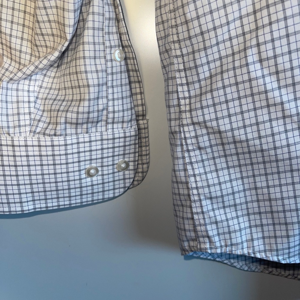 Forsyth Of Canada Mens Non Iron Tailored Fit Dress Shirt Size Large - Picture 4 of 7